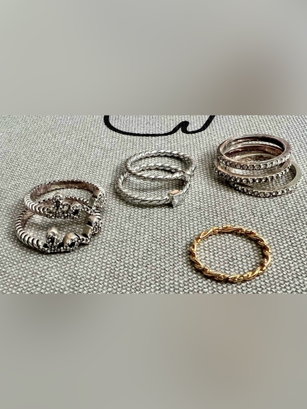 Premier Designs Lot Of 8 Rings